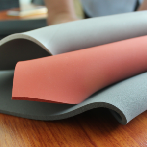 Silicone foam material