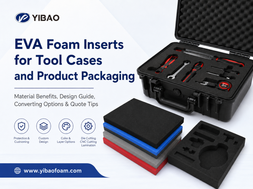 EVA foam inserts for tool cases and product packaging